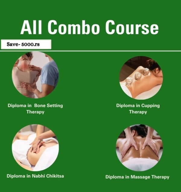 All-in-One Combo Diploma Course- (Cupping Therapy Bone Setting Therapy Nabhi Chikitsa & Massage Therapy) | Adiyogi Cup clinic